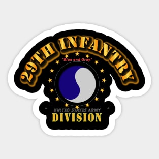 29th Infantry Division - Blue and Gray Sticker